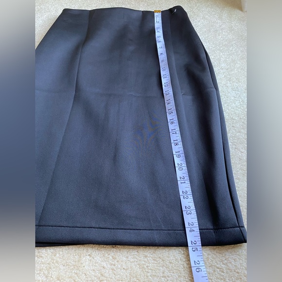 carmen marc valvo black skirt NEW NWT gold zipper size small - Picture 9 of 10